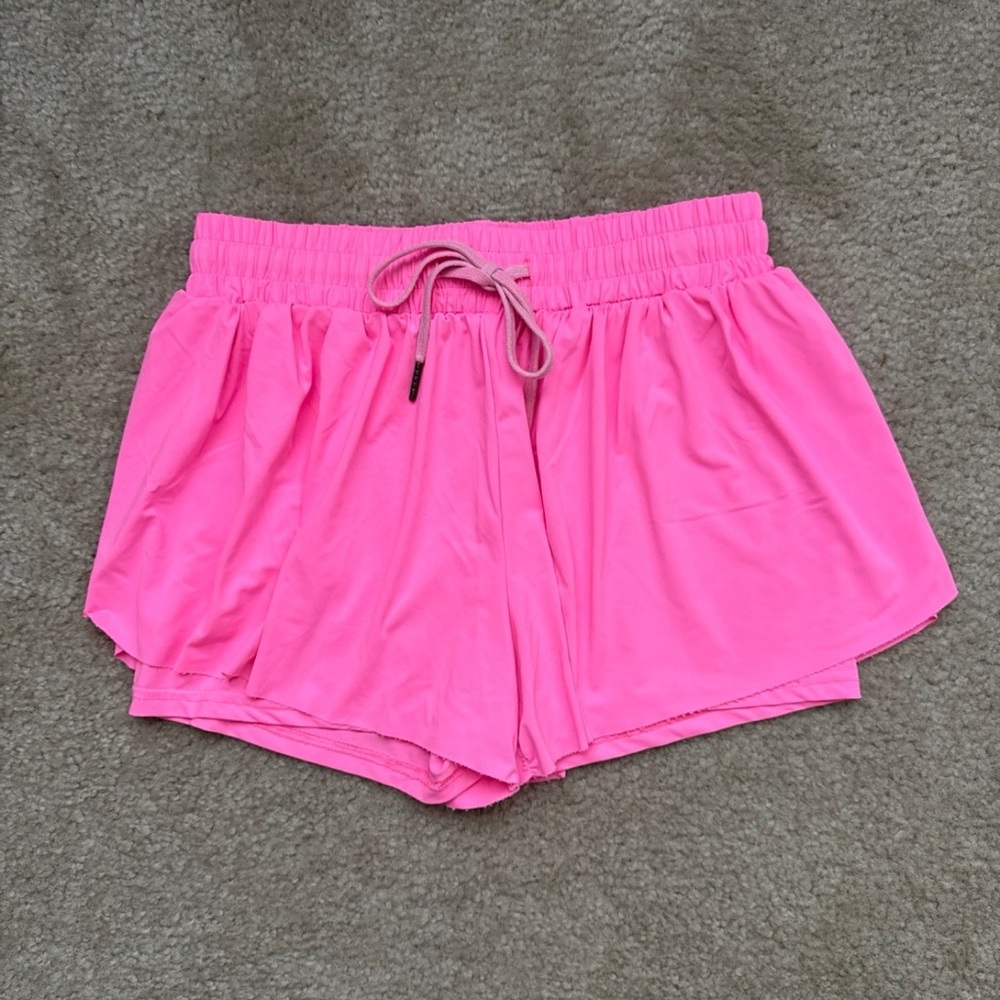 Pink Women's Flowy Shorts